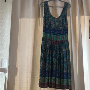 Rainbow Jo Hawaii Multicolor Patterned Midi Dress